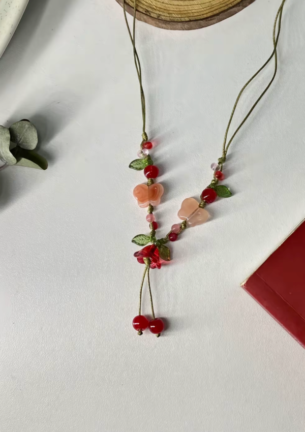 Vòng cổ cherry đỏ - Ảnh 3