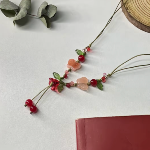 Vòng cổ cherry đỏ